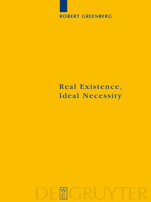 cover image of Real Existence, Ideal Necessity